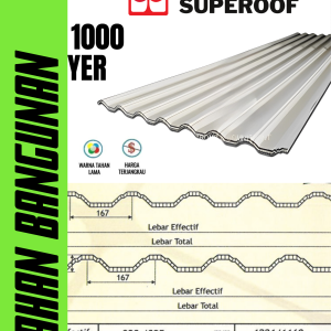 ATAP UPVC MASPION SUPERROOF DOUBLE LAYER
