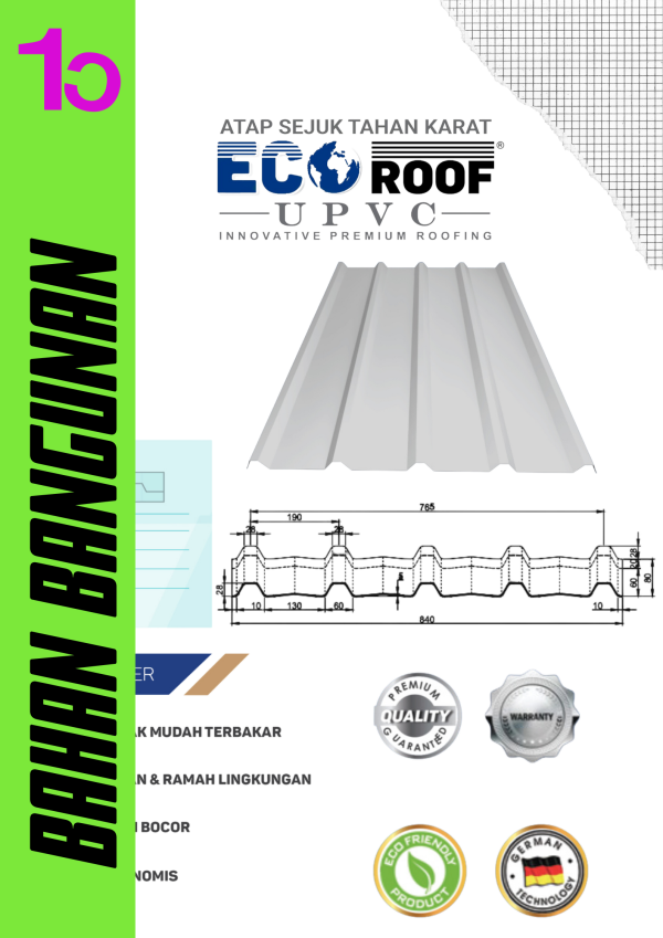 ATAP SEJUK ECO ROOF UPVC