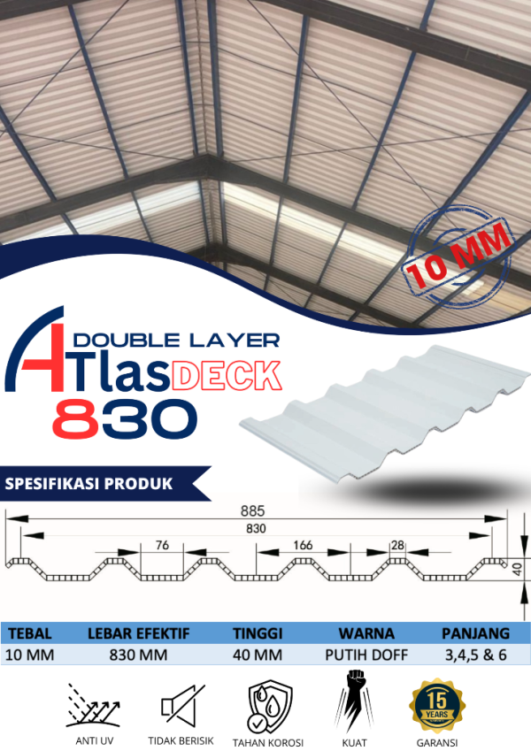 ATAP ATLAS DECK UPVC DOUBLE LAYER - Image 3