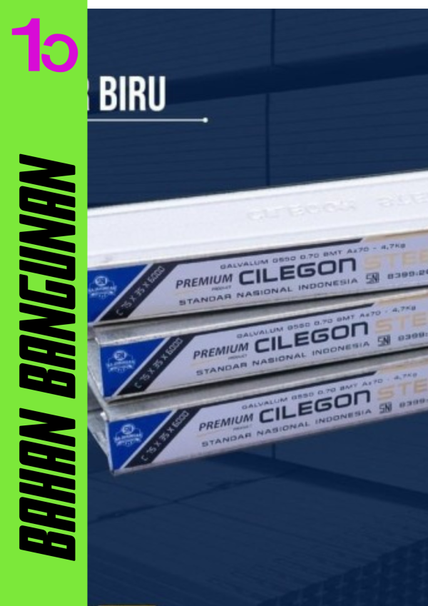 BAJA RINGAN CILEGON STEEL  SNI WARNA BIRU