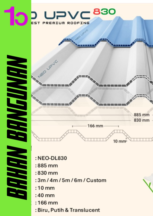 ATAP NEO UPVC DOUBLE LAYER  830