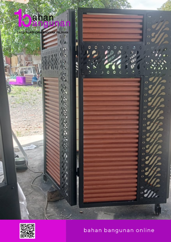 PAGAR MOTIF BESI PVC Rp 1.250.000/Meter